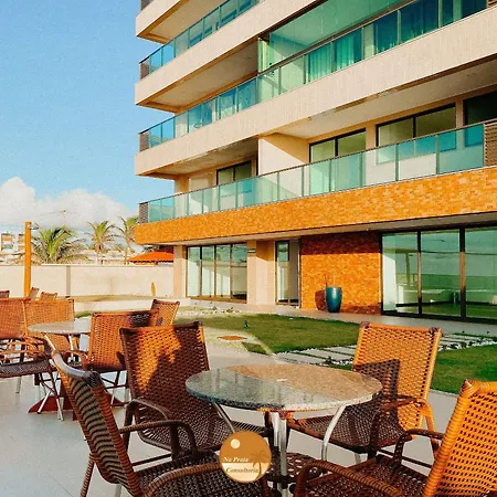 Pe Na Areia, Piscina Borda Infinita, Vaga De Garagem, Portaria 24 Hs Apartment Salvador Exterior photo