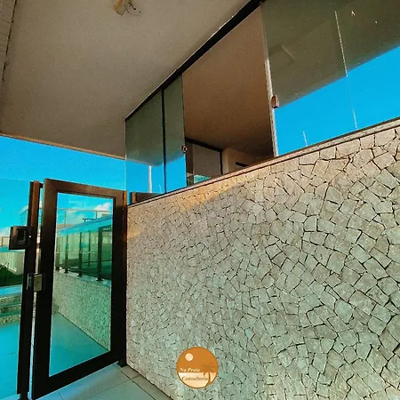 Pe Na Areia, Piscina Borda Infinita, Vaga De Garagem, Portaria 24 Hs Apartment Salvador Exterior photo