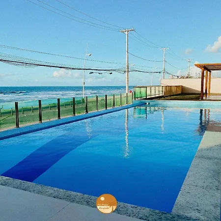 Pe Na Areia, Piscina Borda Infinita, Vaga De Garagem, Portaria 24 Hs Apartment Salvador Exterior photo