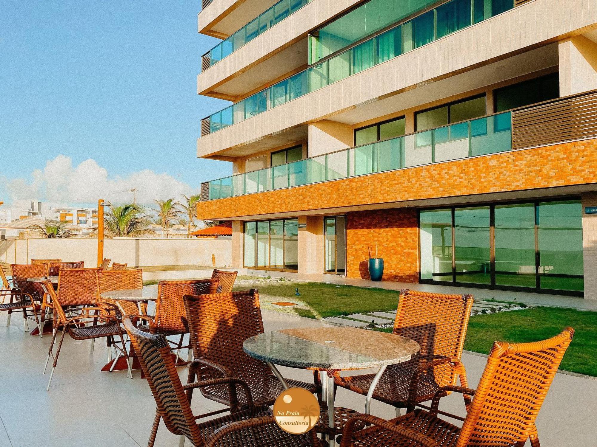 Pe Na Areia, Piscina Borda Infinita, Vaga De Garagem, Portaria 24 Hs Apartment *
