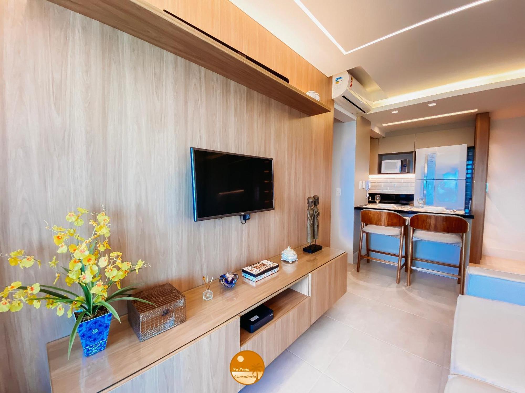 Apartment Pe Na Areia, Piscina Borda Infinita, Vaga De Garagem, Portaria 24 Hs *