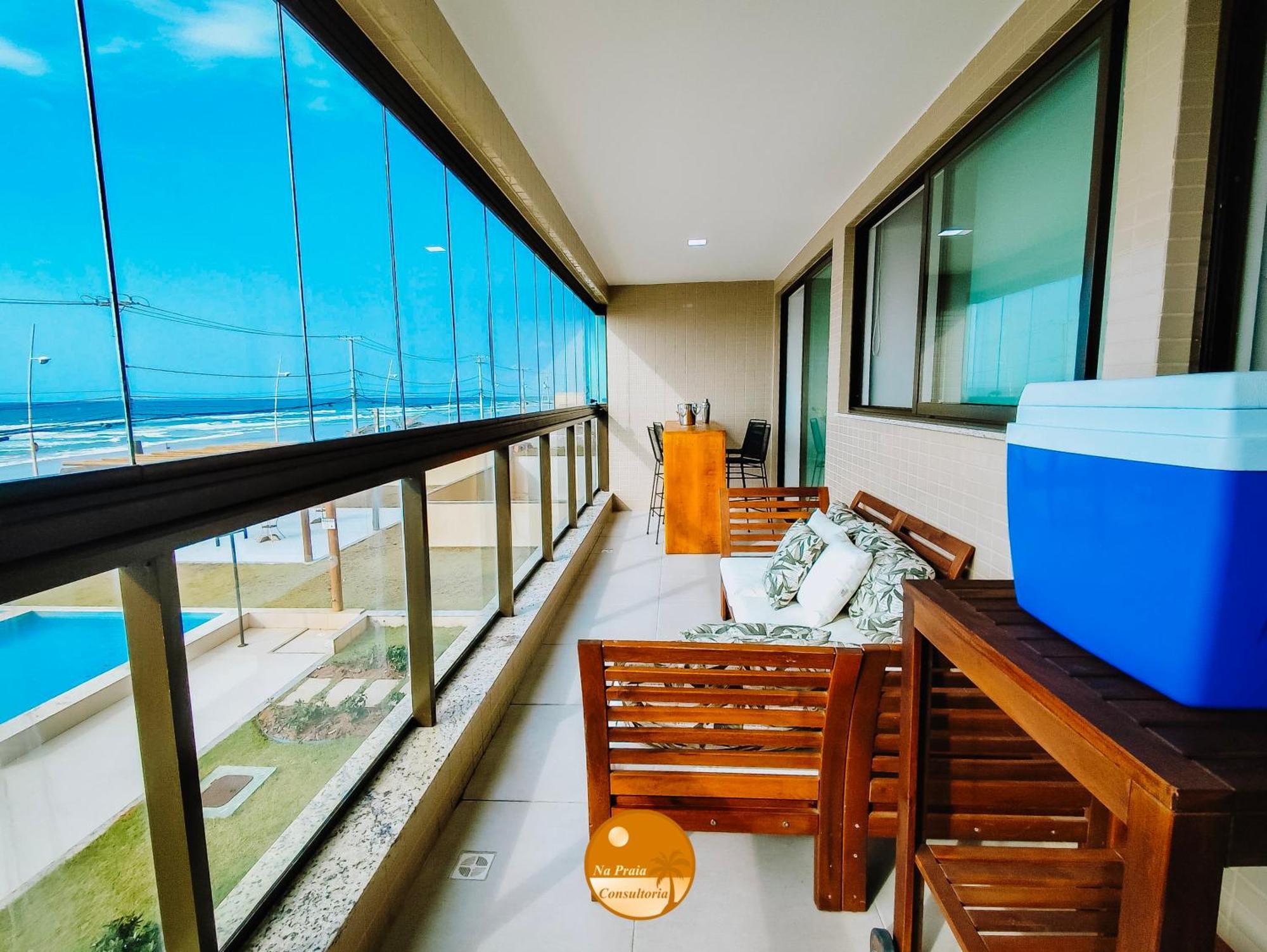 Pe Na Areia, Piscina Borda Infinita, Vaga De Garagem, Portaria 24 Hs Apartment
