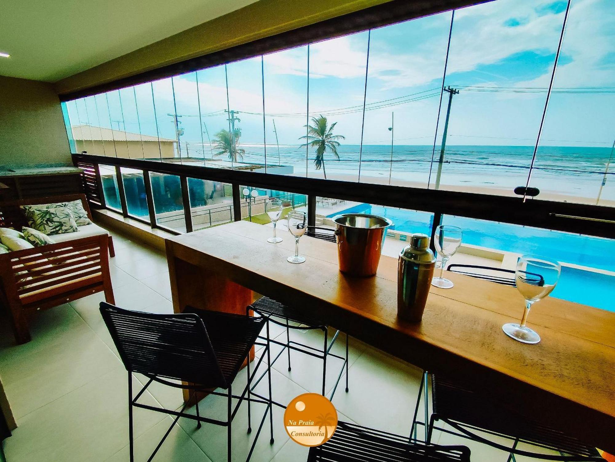 Apartamento Pe Na Areia, Piscina Borda Infinita, Vaga De Garagem, Portaria 24 Hs Salvador de Bahía