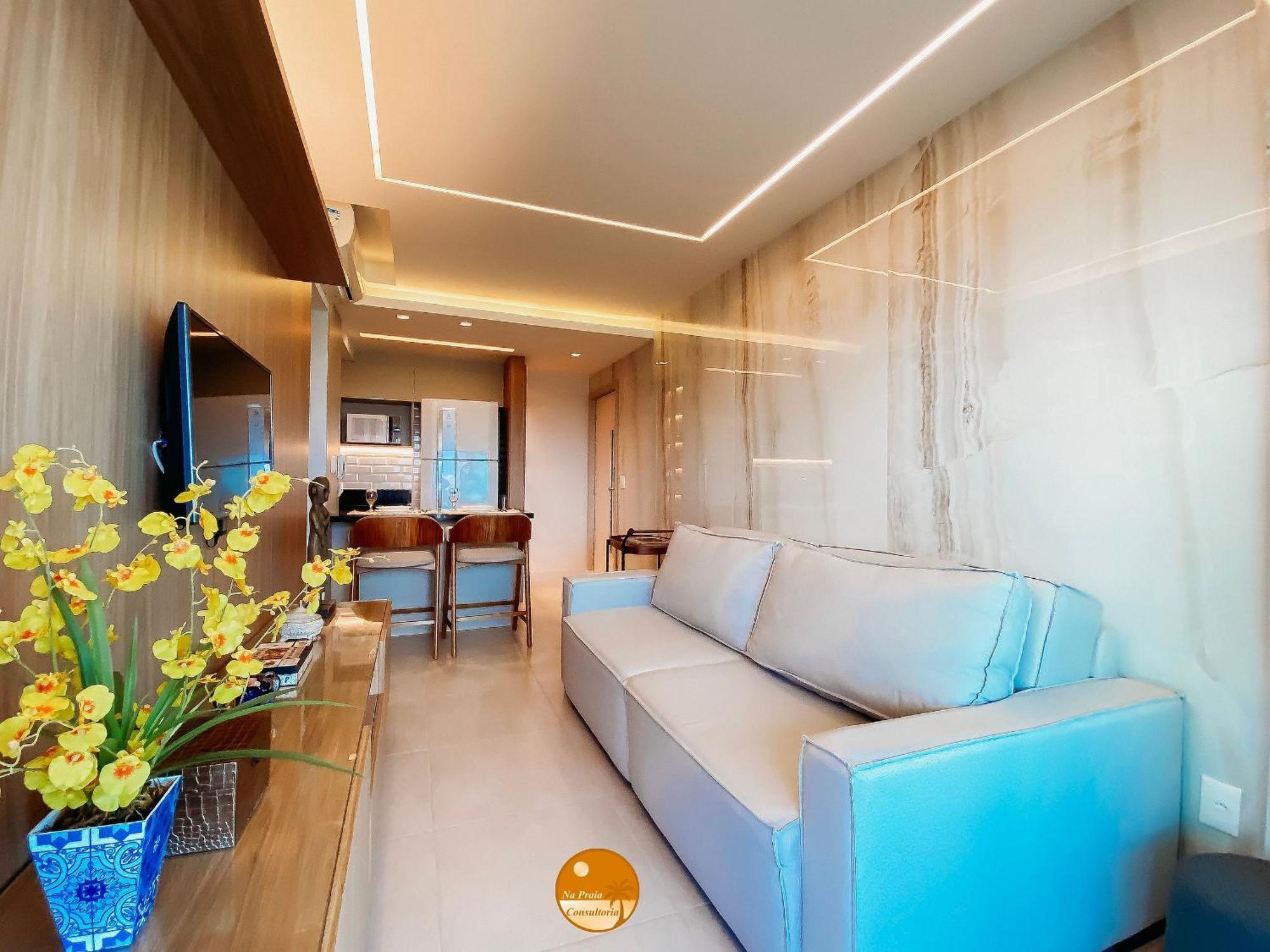 Apartamento Pe Na Areia, Piscina Borda Infinita, Vaga De Garagem, Portaria 24 Hs Salvador de Bahía